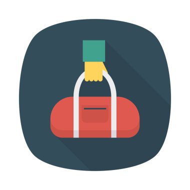 el çantası simgesi vektör illüstrasyon 