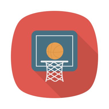 Basketbol ikonu vektör illüstrasyonu 