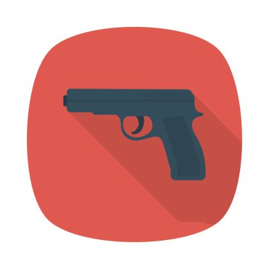 silah simgesi vektör illüstrasyonu 