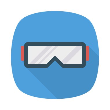 gözlük simgesi vektör illüstrasyonu 