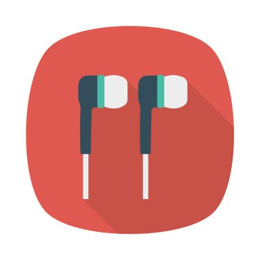 kulaklık simgesi vektör illüstrasyonu 