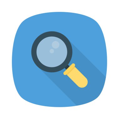 Büyütme cam simgesi vektör illüstrasyonu 