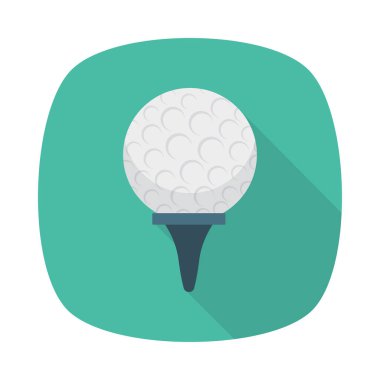 Golf topu ikonu vektör illüstrasyonu 