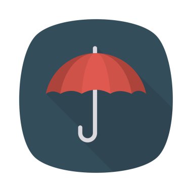 şemsiye simgesi vektör illüstrasyonu 