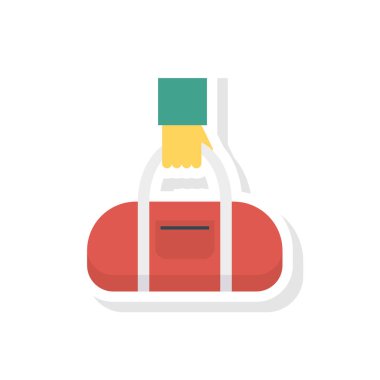 el çantası simgesi vektör illüstrasyon 