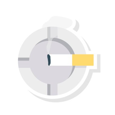 sigara ikonu vektör illüstrasyonu 