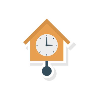 eski saat simgesi vektör illüstrasyon 