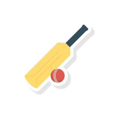 Kriket simge vektör çizim 