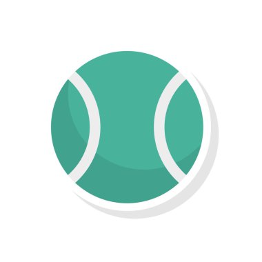 Tenis topu ikonu vektör illüstrasyonu 