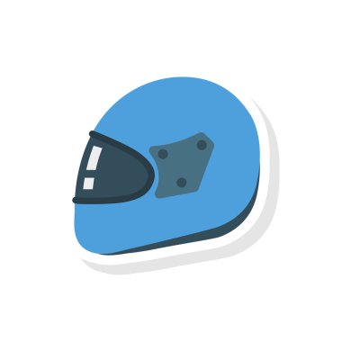 Kask simgesi vektör illüstrasyonu 