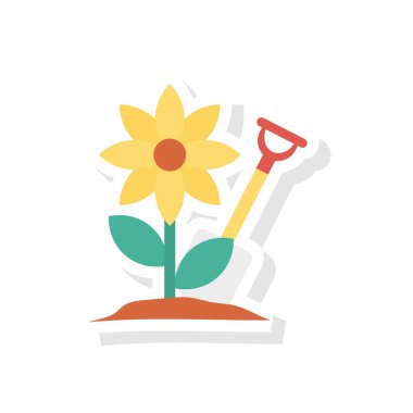 Bahçe simge vektör çizim 