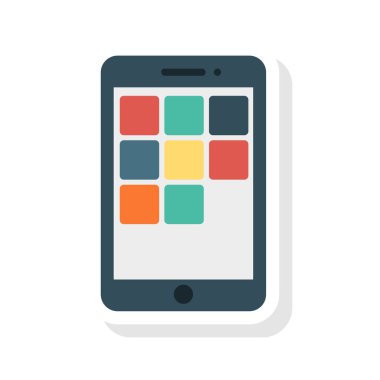 tablet simge vektör illüstrasyonu 