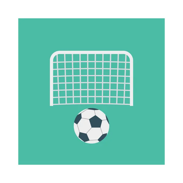 Activity Vector Flat Icon Set Goal Soccer Activity — Stock Vector