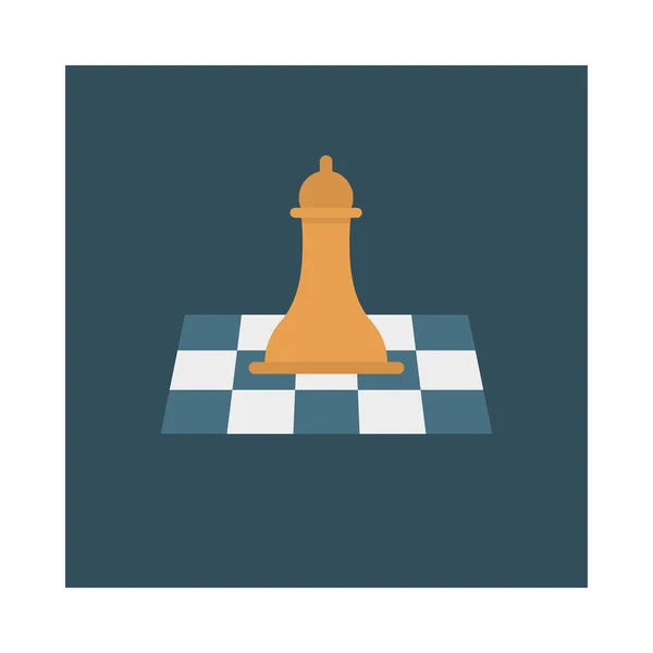 Satranç Oyun Etkinlik Için Etkinlik Vektörü Düz Simge Seti — Stok Vektör