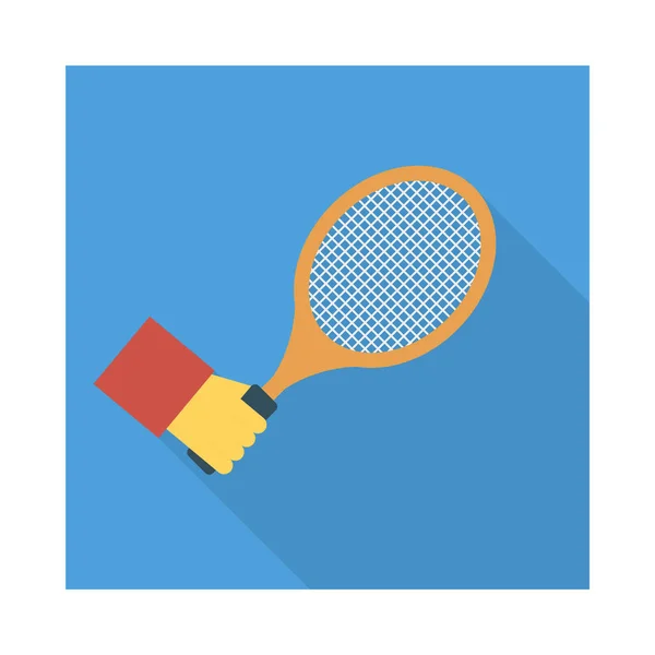 Aktivitätsvektor Flachbild Set Für Tennis Spiel Und Aktivität — Stockvektor