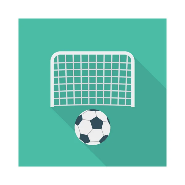 Aktivitätsvektor Flaches Symbol Für Ziel Fußball Und Aktivität — Stockvektor