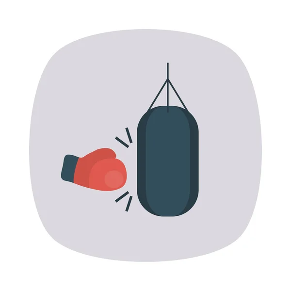 Punching Bag Icon Vector Illustration — Stock Vector