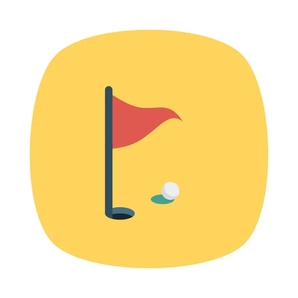 Icona Del Golf Vettoriale Illustrazione — Vettoriale Stock