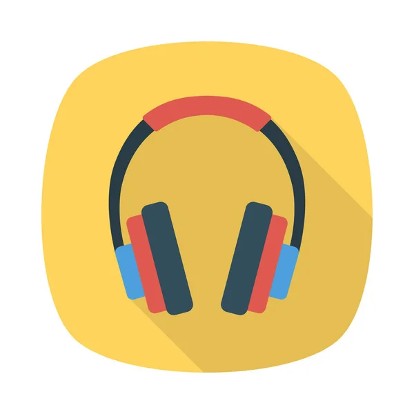 Auriculares Icono Vector Ilustración — Archivo Imágenes Vectoriales