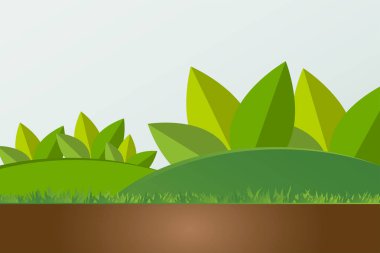 Yaprakları ile yeşil toprak kavramı. Ekoloji şehirleri çevre dostu konsept fikirler, vektör işareti ile dünyaya yardımcı