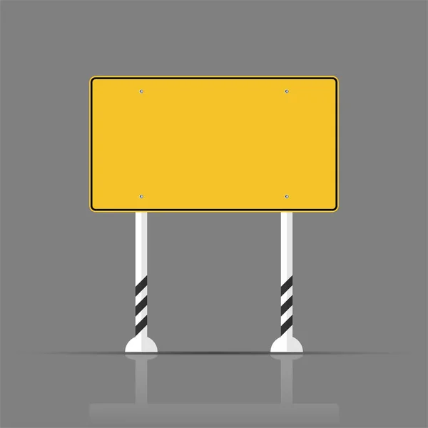 Żółty znak drogowy, tablice drogowe izolowane na przezroczystym tle, wektor pokazanych — Wektor stockowy