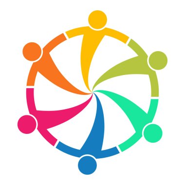 Altı kişilik bir grup. El ele tutuşuyorlar. Zirve çalışanları aynı güç odasında toplanıyorlar.