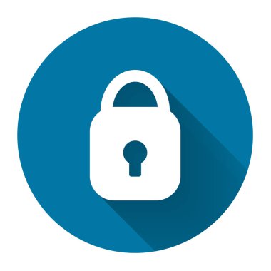 düz tasarım style.padlo simge düz daire güzel. Basit tasarım style.vector illüstrasyon 