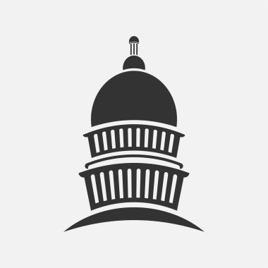 capitol kongre toplantısı bina simgesi,vektör illüstratör