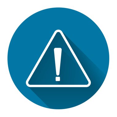 Ünlem işareti simgesi,Sarı Uyarı Beyaz arka planda tehlikeli simgesi,Basit tasarım stili.vektör çizimi 