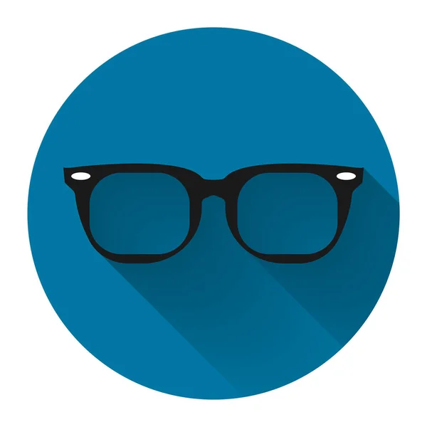 Sonnenbrille schwarzes Symbol auf rotem Hintergrund, einfaches Design style.vector Illustration — Stockvektor