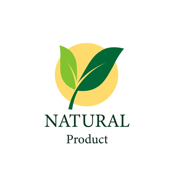 Vecteur naturel design.logo produit naturel — Image vectorielle