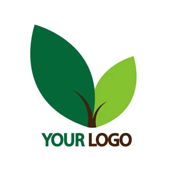Icona di design vettoriale naturale, prodotto greenlogo, adesivi, etichette, tag con testo, cibo ecologico . — Vettoriale Stock