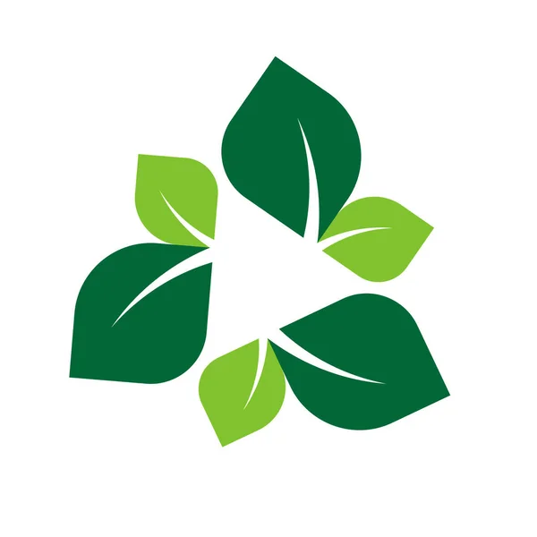 Natuurlijke vector ontwerp pictogram, Green logo product, stickers, etiketten, tags met tekst, eco voedsel. — Stockvector