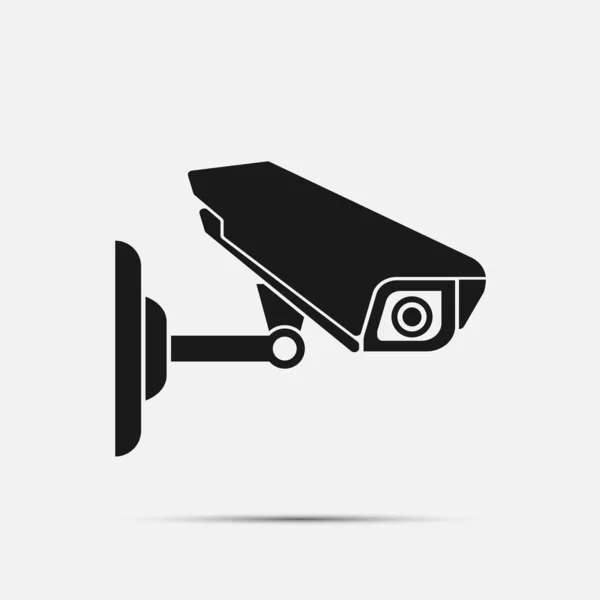 Cámara Cctv aislada sobre fondo blanco.vector ilustración — Vector de stock