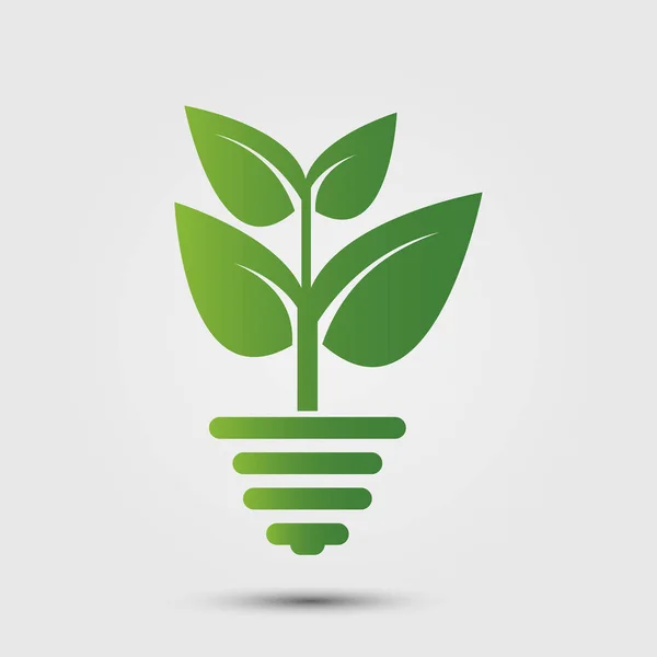 Οικολογική πράσινη ενέργεια, 100% φυσική ετικέτα. Απεικόνιση διανυσματικών φορέων. — Διανυσματικό Αρχείο