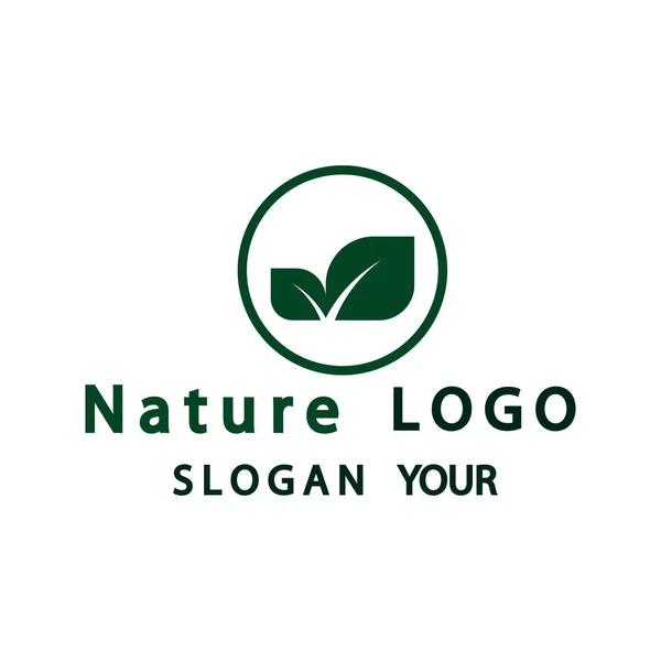 Abstract logo nature, Corporate design element.vector illustrator — Vetor de Stock
