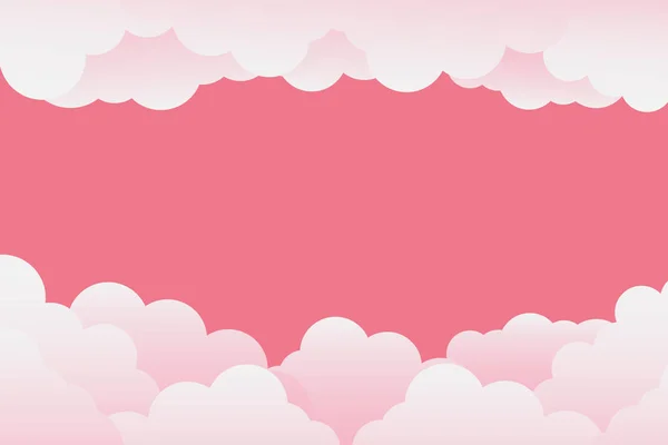 Валентинка листівка З рожевим тлом. паперове мистецтво. Векторні ілюстрації — стоковий вектор