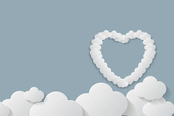 Cloud set background.llustration vettore — Vettoriale Stock