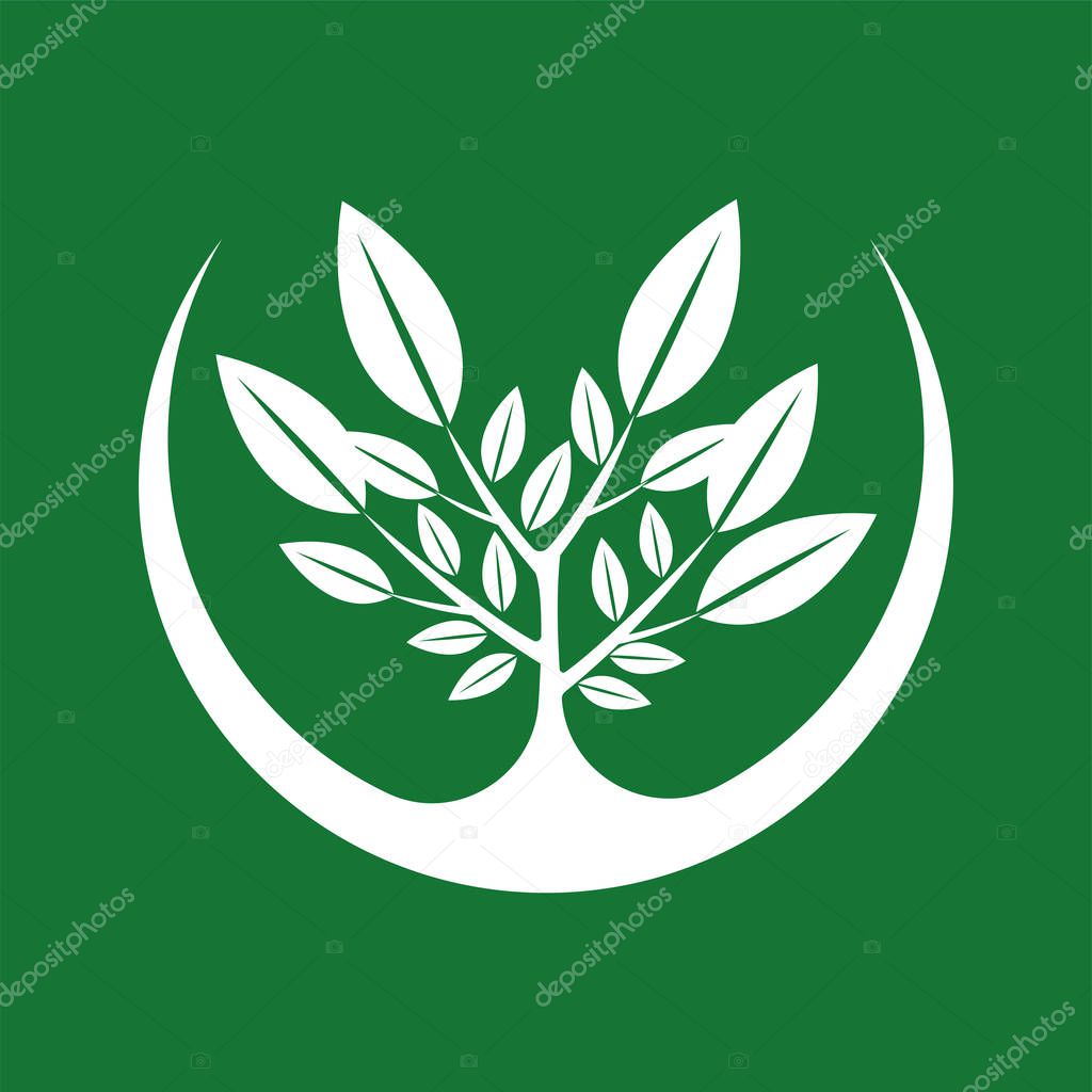 tree logo wood icon silhouette.vector illustration.