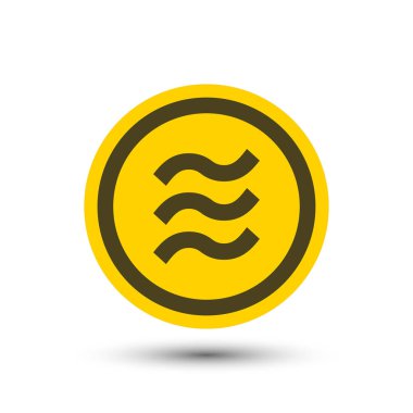 Beyaz background.vector Illustrator üzerinde Terazi coin.logo finans 