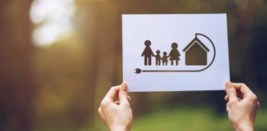 Kağıt aile çevre ekoloji eller dünya ekolojik göstermek kesmek koruma korumak