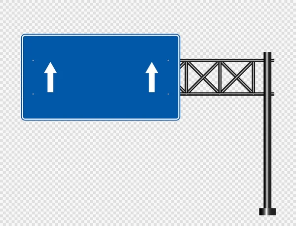 Señal de tráfico azul, señales de carretera aisladas sobre fondo transparente.Ilustración vectorial — Archivo Imágenes Vectoriales