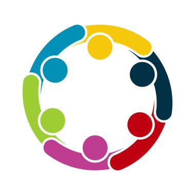 Altı kişilik bir grup. El ele tutuşuyorlar. Zirve çalışanları aynı güç odasında toplanıyorlar.. 