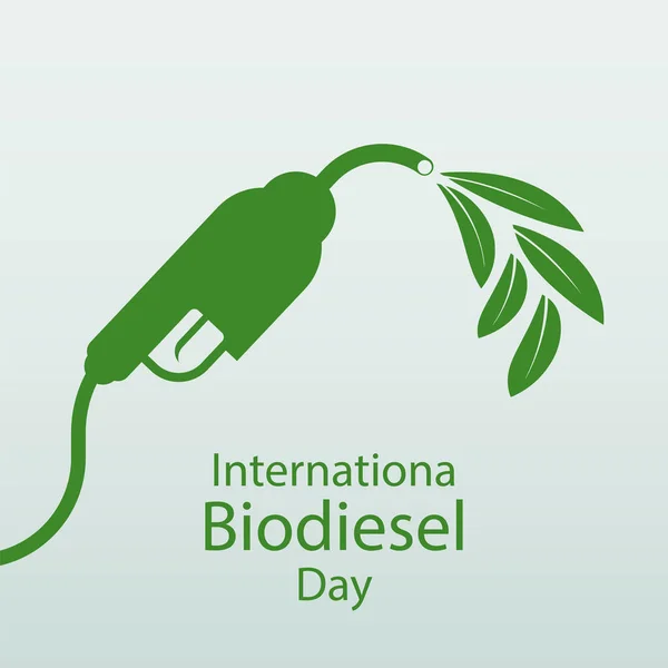 Internationaler Biodiesel-Tag am 10. August.Für Ökologie und Umwelthilfe Die Welt mit umweltfreundlichen Ideen, Vektorillustration — Stockvektor