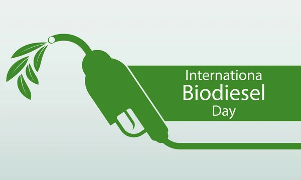 Internationaler Biodiesel-Tag am 10. August.Für Ökologie und Umwelthilfe Die Welt mit umweltfreundlichen Ideen, Vektorillustration — Stockvektor