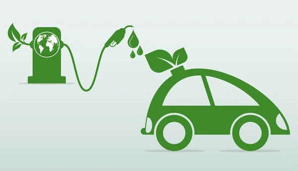 Día Internacional del Biodiesel. 10 de agosto. Ecología y medio ambiente ayudan al mundo con ideas ecológicas, ilustración vectorial — Vector de stock