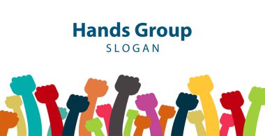 Hands Connecting Concept,Group of Holding bir daire içinde tepe çalışanları aynı güç odasında buluşuyor. 