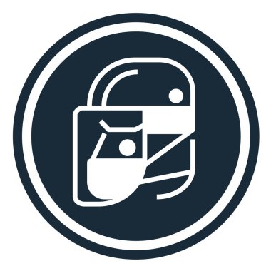 Tasarımınız için basit koruyucu yüz simgeleri kullanın 