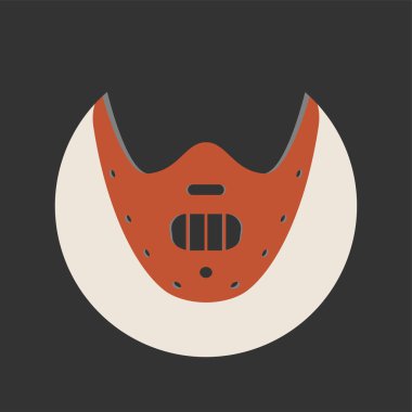 Sessizlik Kuzuların film simgesi. Hannibal Lecter ripper maskesi.