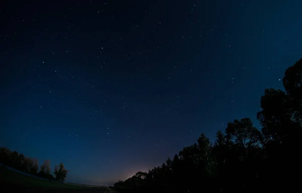 Cielo Nocturno Noche Oscura Cielo Estrellado — Foto de Stock
